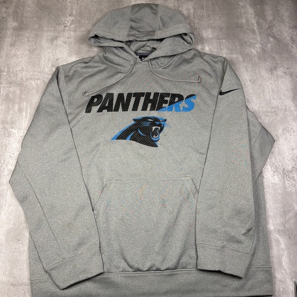 Nike Other - Carolina Panthers Hoodie Mens Medium Gray Nike Therma Fit Sweatshirt NFL